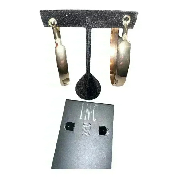 I.N.C. International Concepts Gold Tone Hoop Earrings - Picture 1 of 6